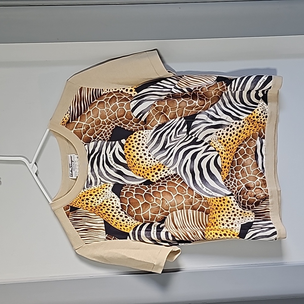 Ladies Salvatore Ferragamo top, sz S - Picture 1 of 6